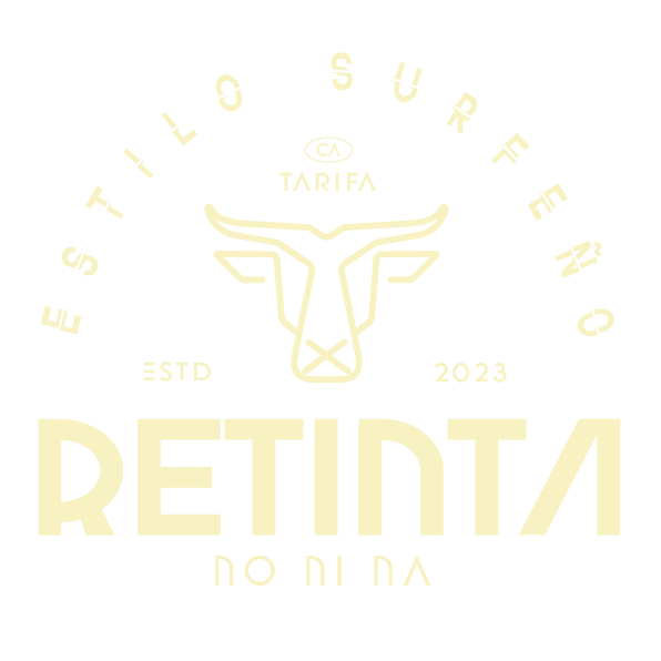 Emblema Retinta®️ Surf, Skate, Snowboard. Marca de ropa y accesorios de Tarifa, Cádiz. Color de marca "ARENA". Tienda online.