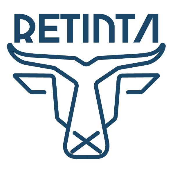 Logotipo Retinta®️ Surf, Skate, Snowboard. Marca de ropa y accesorios de Tarifa, Cádiz. Color de marca "DEEP". Tienda online.