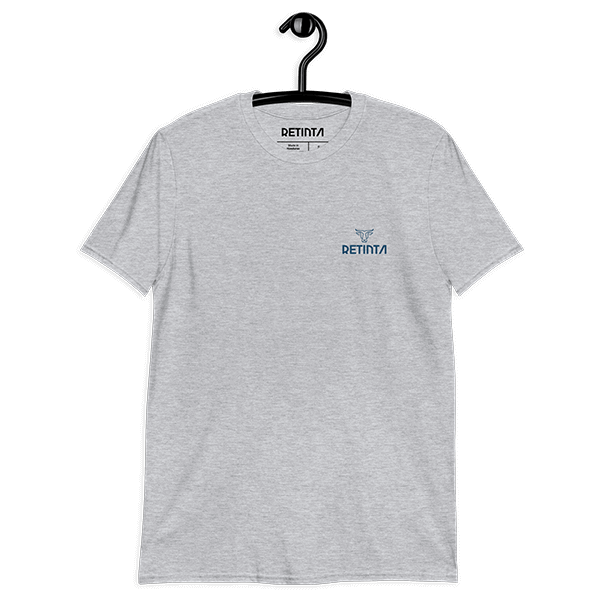 Comprar Camiseta "gris deep" Estilo SURFeño RETINTA®️ - Surf, Skate & Snowboard - Tarifa, Cádiz. Detalle de percha ilustración delantera. Visita nuestra tienda online.