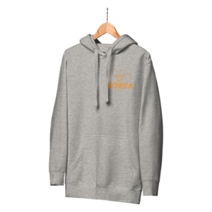 Comprar sudadera con capucha RAYO color "gris atardecer". Estilo SURFeño RETINTA®️ Surf, Skate y Snowboard, marca de Tarifa, Cádiz. ¡Visita nuestra tienda online para llegar al siguiente nivel!